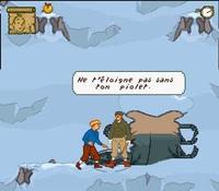 une photo d'Ã©cran de Tintin au Tibet sur Nintendo Super Nes